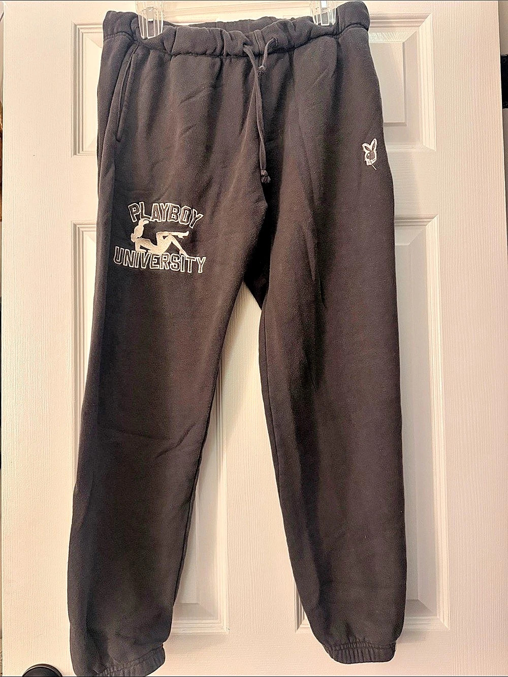 Playboy University Graphic Sweatpants Black Medium
